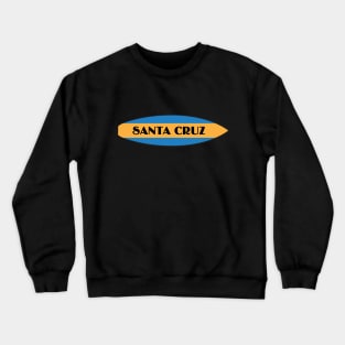 Santa Cruz California CA Surf Board Crewneck Sweatshirt